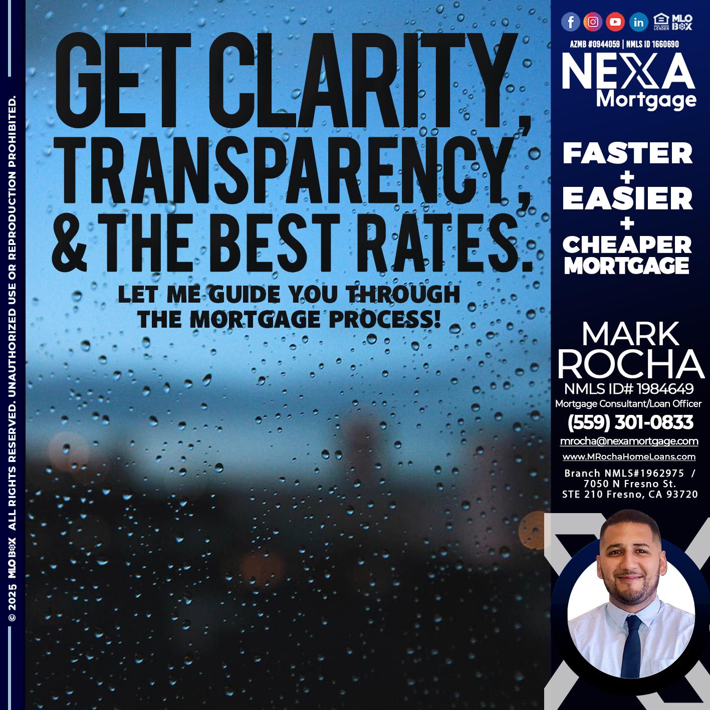 GET CLARITY - Mark Anthony Rocha -Loan Officer