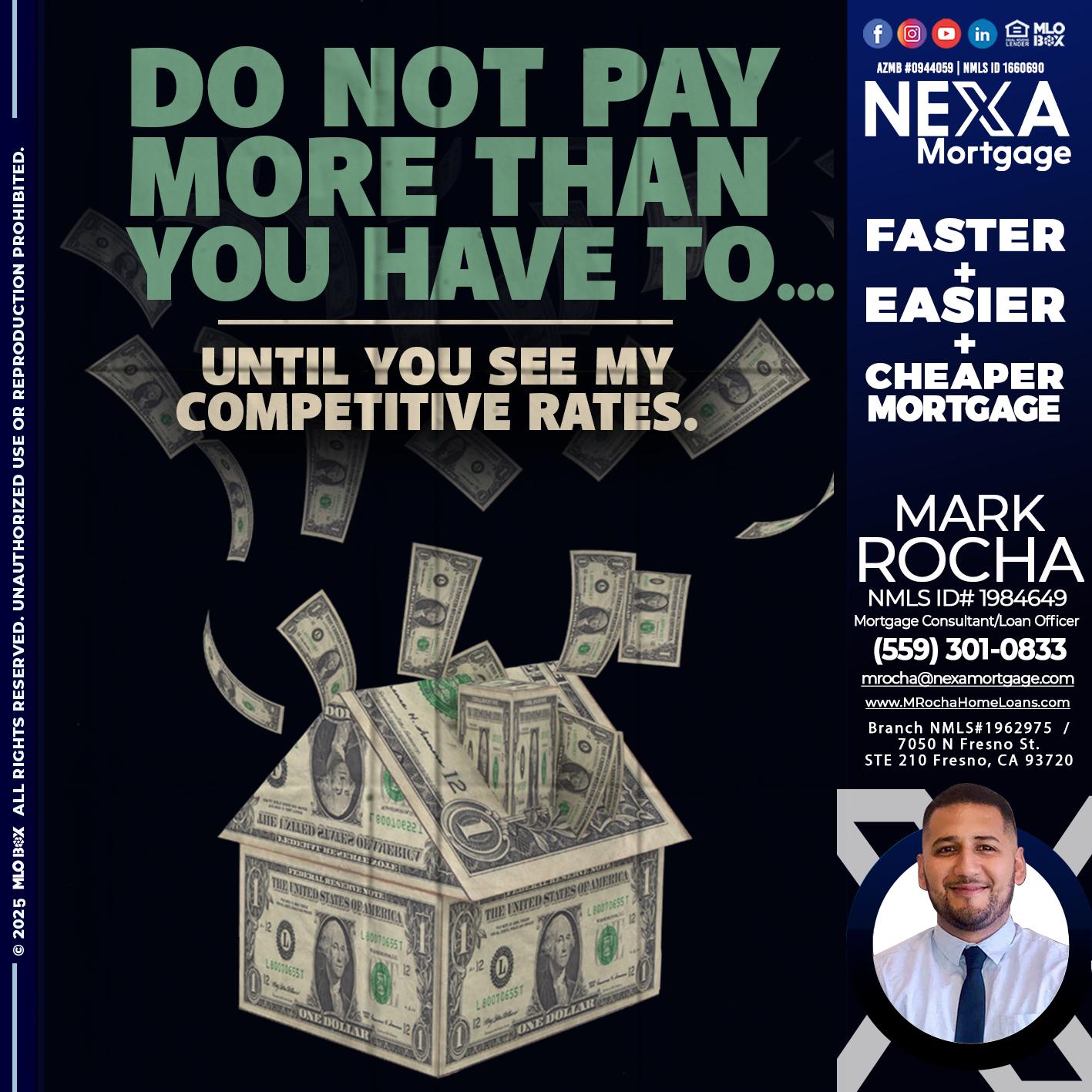 DO NOT PAY - Mark Anthony Rocha -Loan Officer