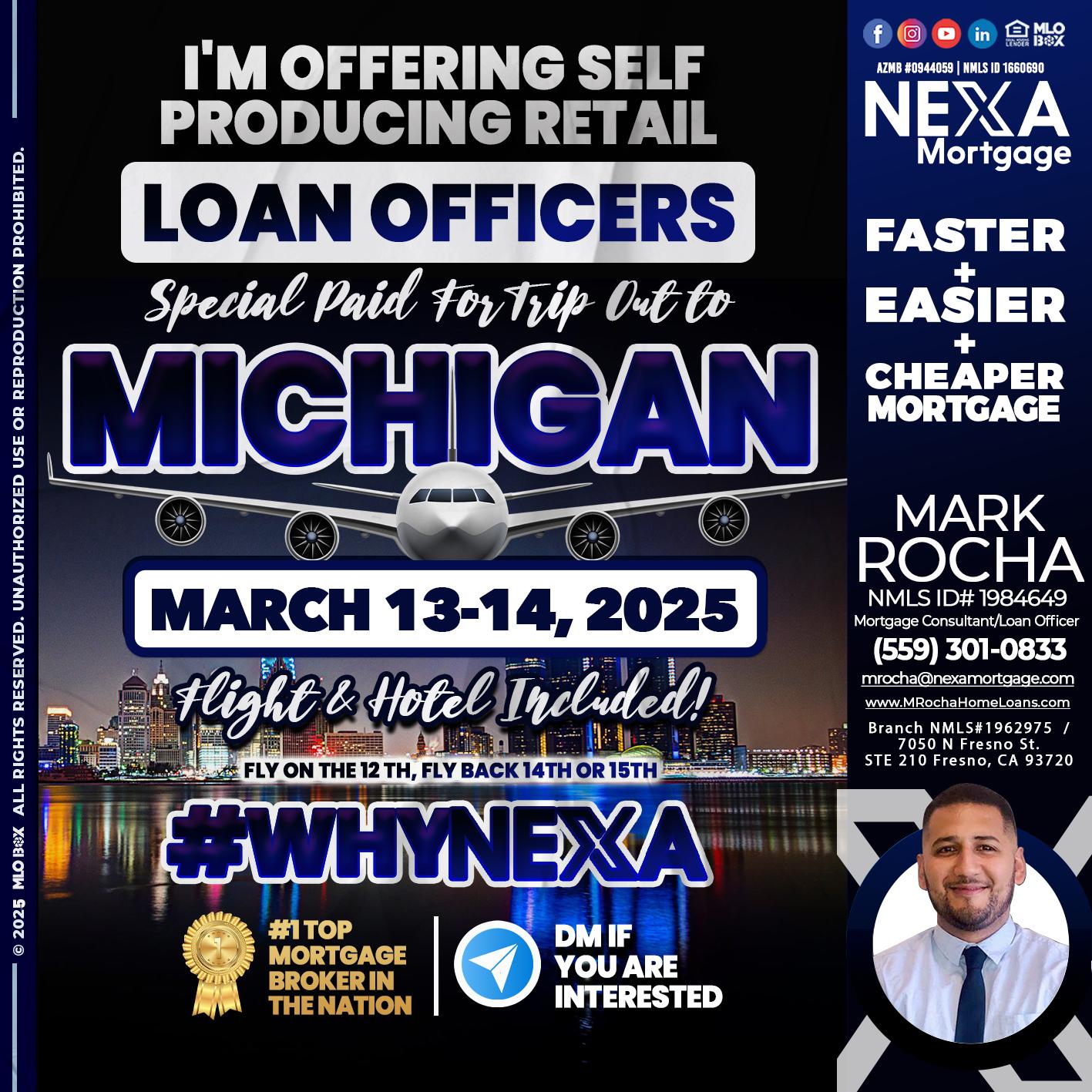 MICHIGAN TRIP - Mark Anthony Rocha -Loan Officer