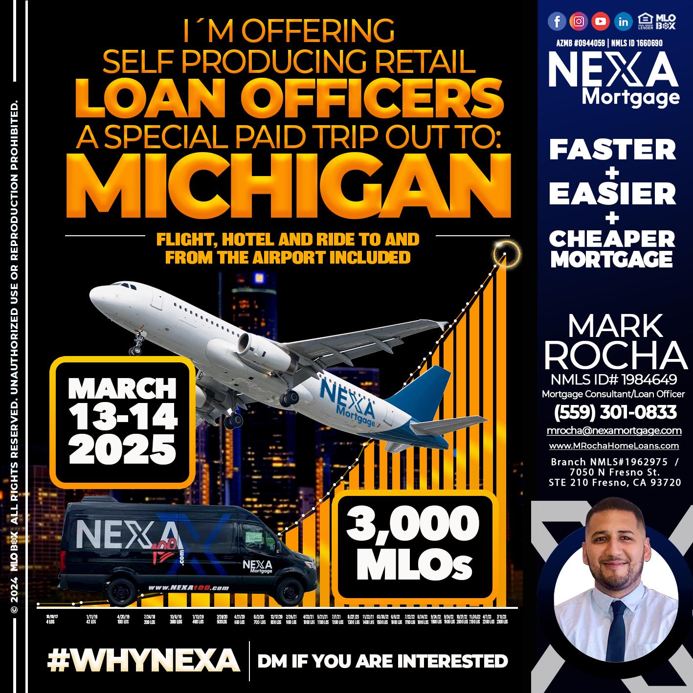 MICHIGAN TRIP - Mark Anthony Rocha -Loan Officer