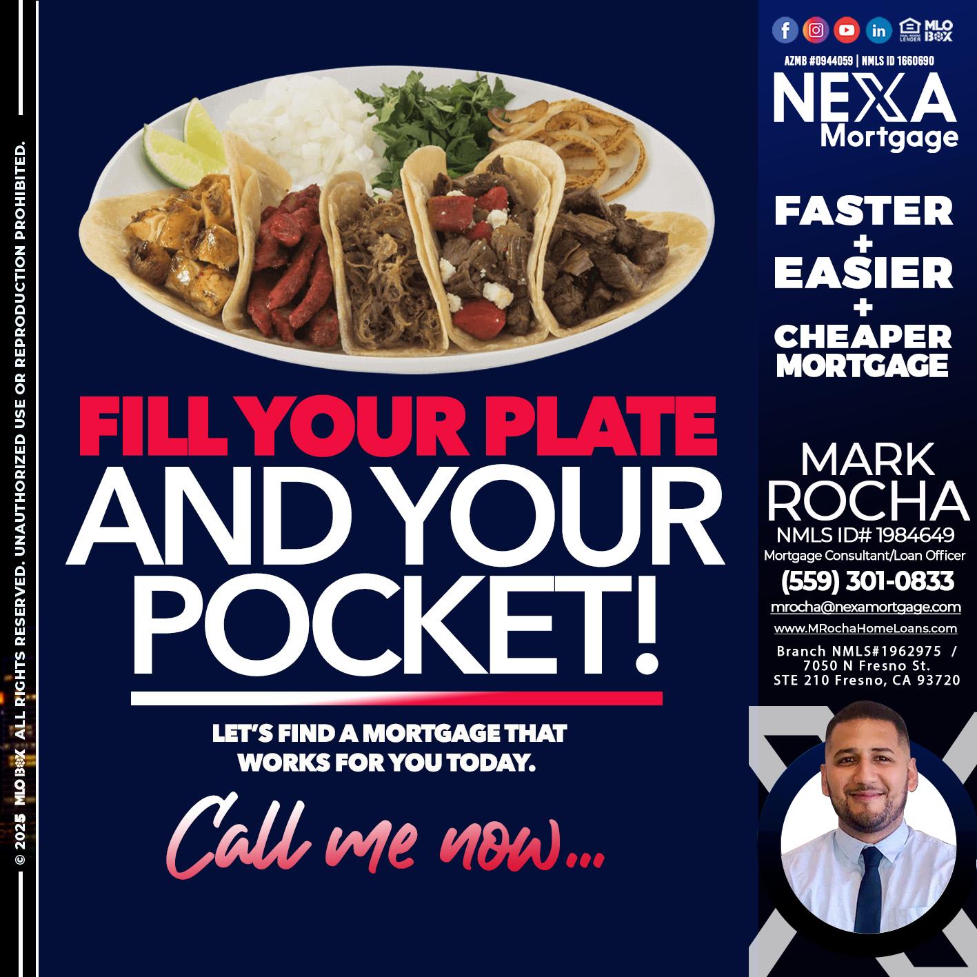 FILL YOUR PLATE - Mark Anthony Rocha -Loan Officer