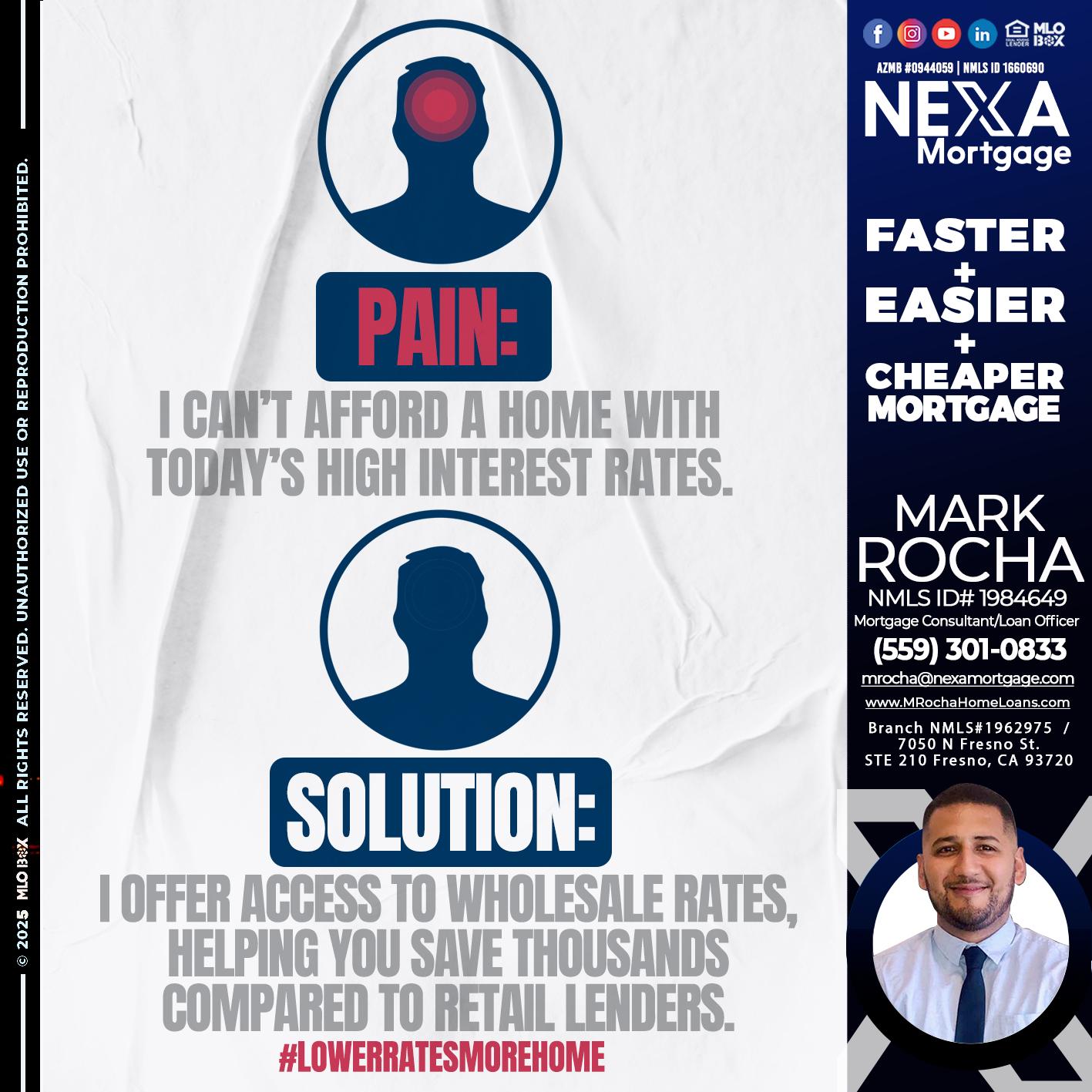 PAIN-SOLUTION - Mark Anthony Rocha -Loan Officer