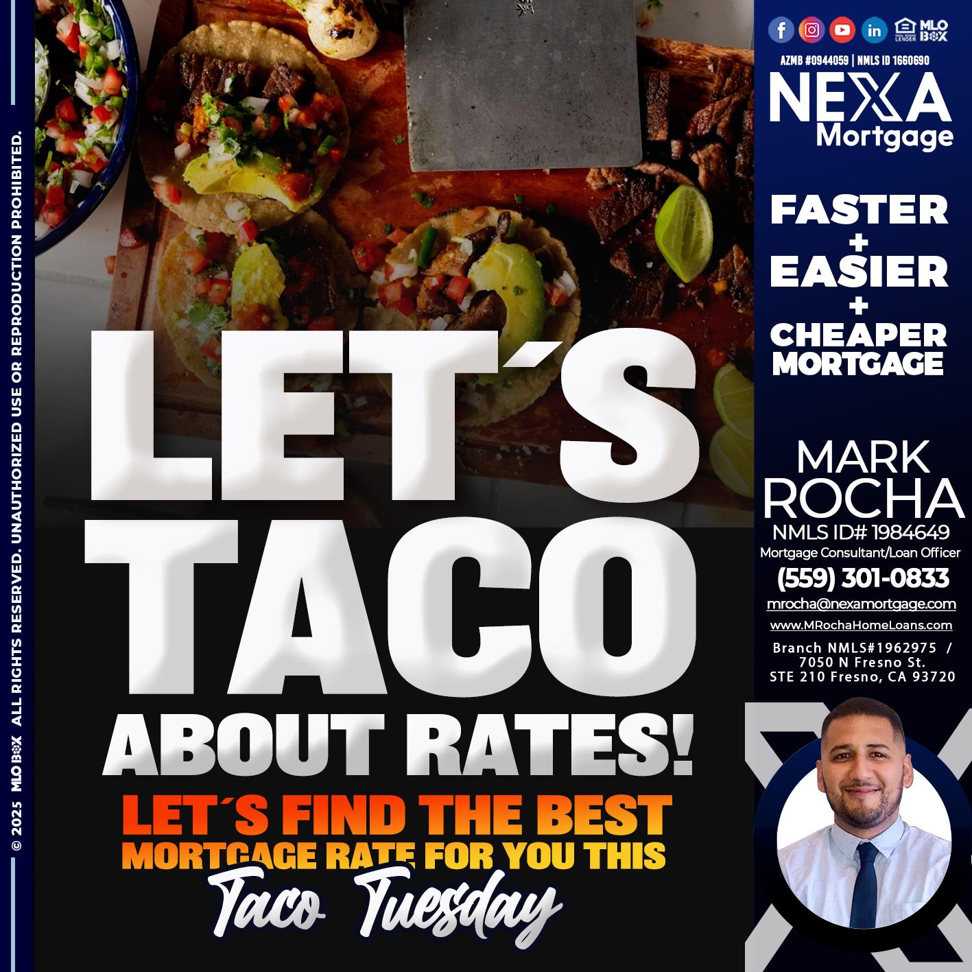 LETS TACO - Mark Anthony Rocha -Loan Officer