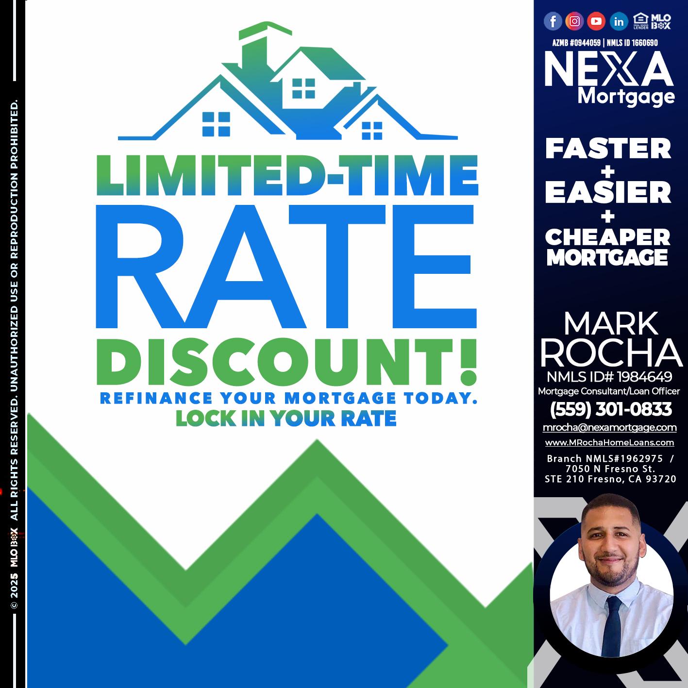 LIMITED TIME - Mark Anthony Rocha -Loan Officer