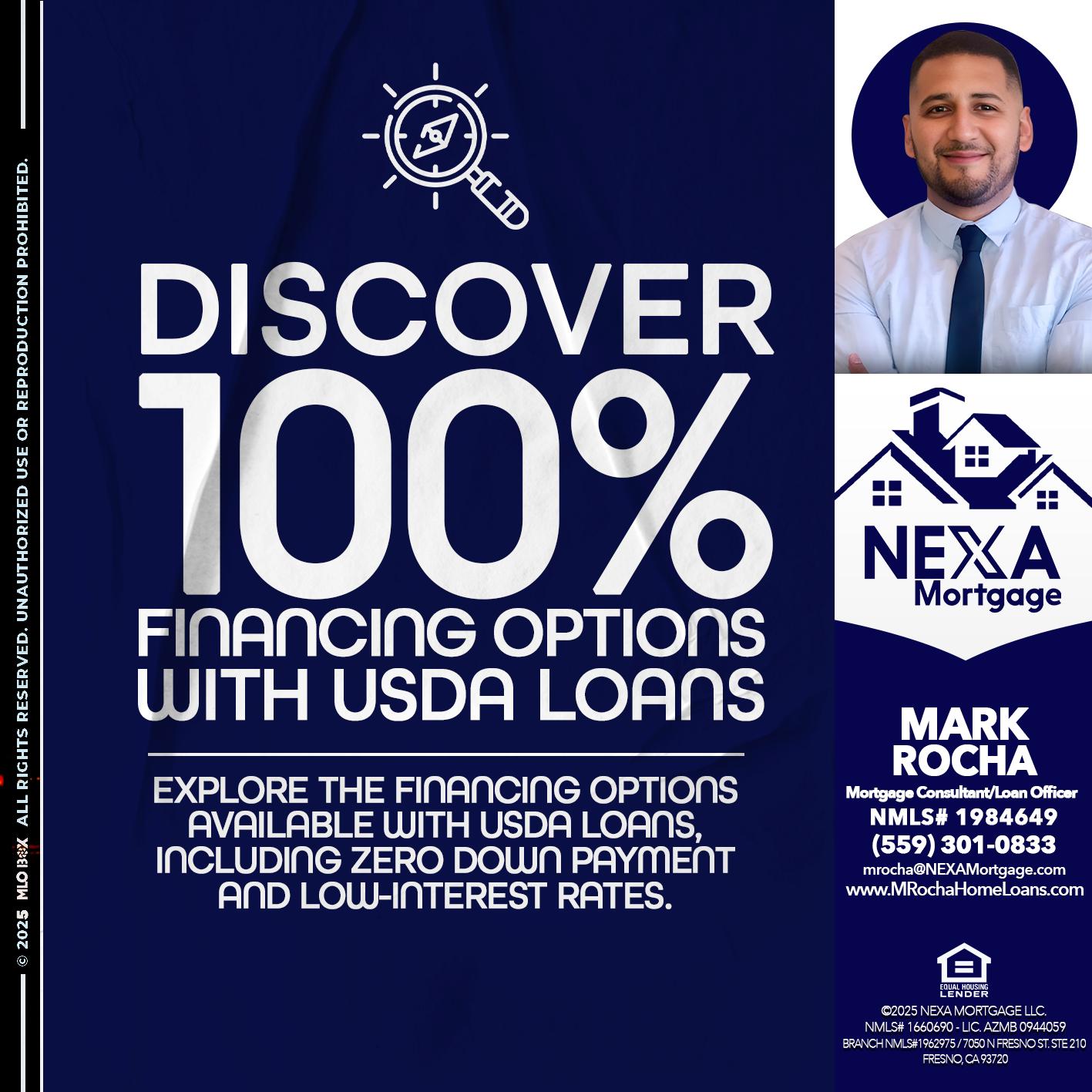 DISCOVER 100% - Mark Anthony Rocha -Loan Officer