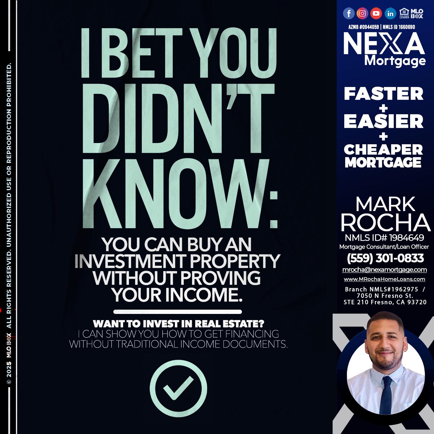 I BET YOU - Mark Anthony Rocha -Loan Officer