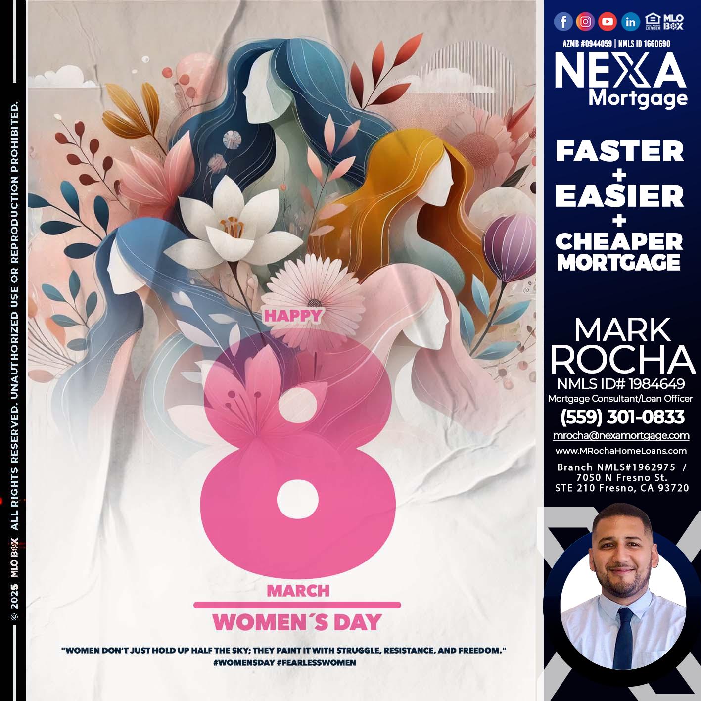 WOMEN´S DAY - Mark Anthony Rocha -Loan Officer