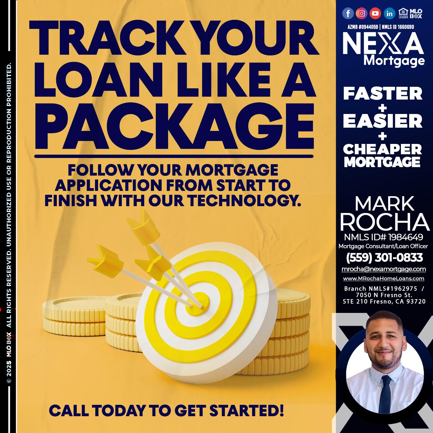TRACK YOU LOAN - Mark Anthony Rocha -Loan Officer