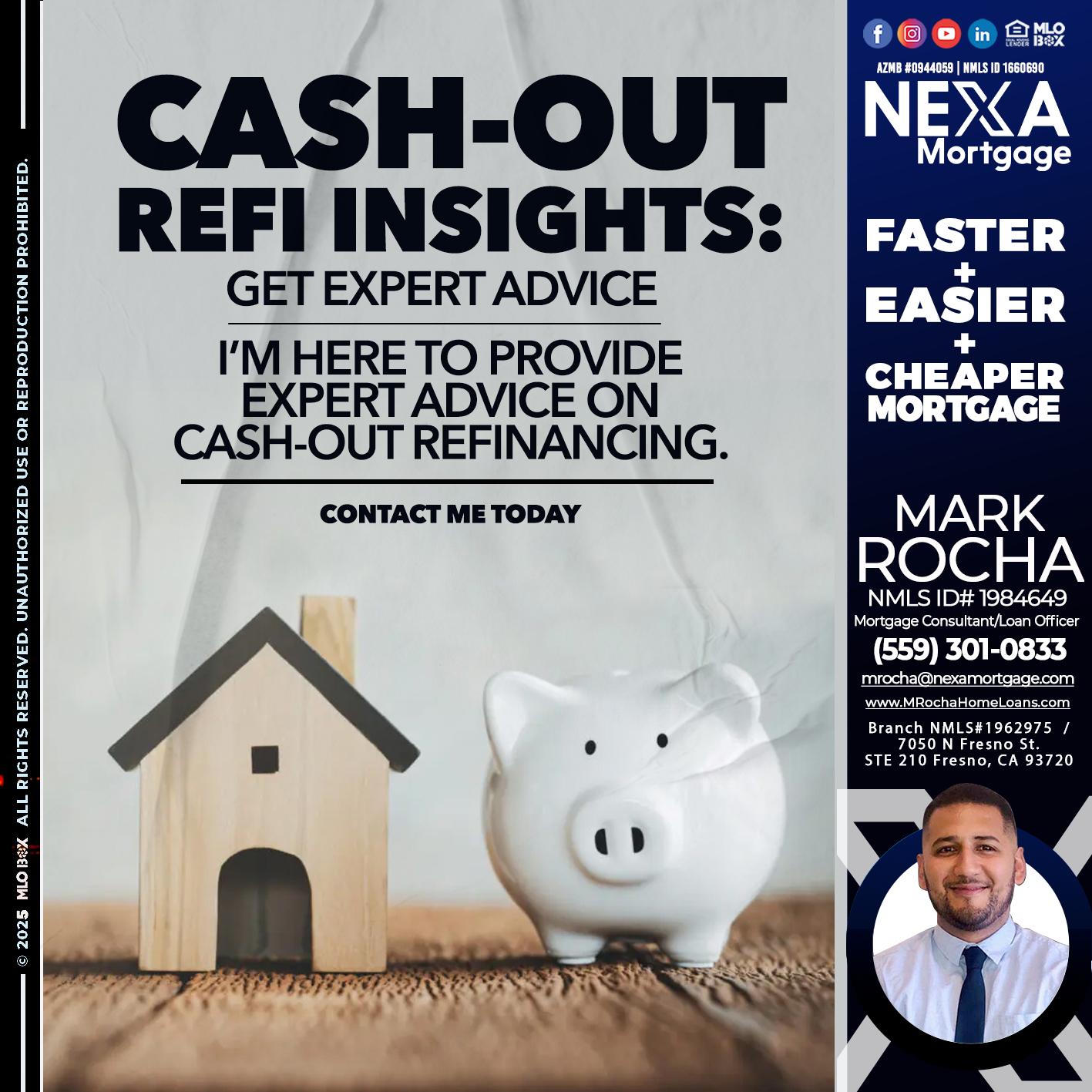 CASH OUT - Mark Anthony Rocha -Loan Officer