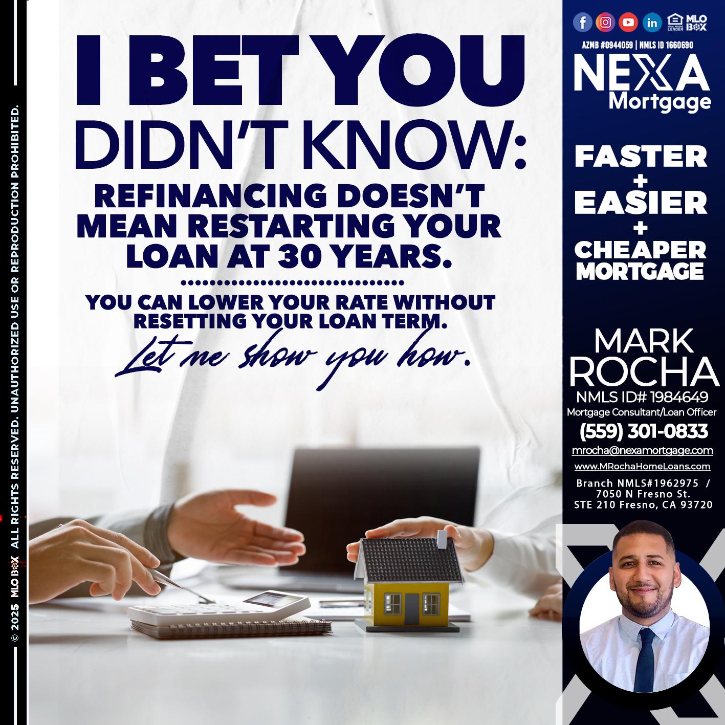 I BET YOU - Mark Anthony Rocha -Loan Officer