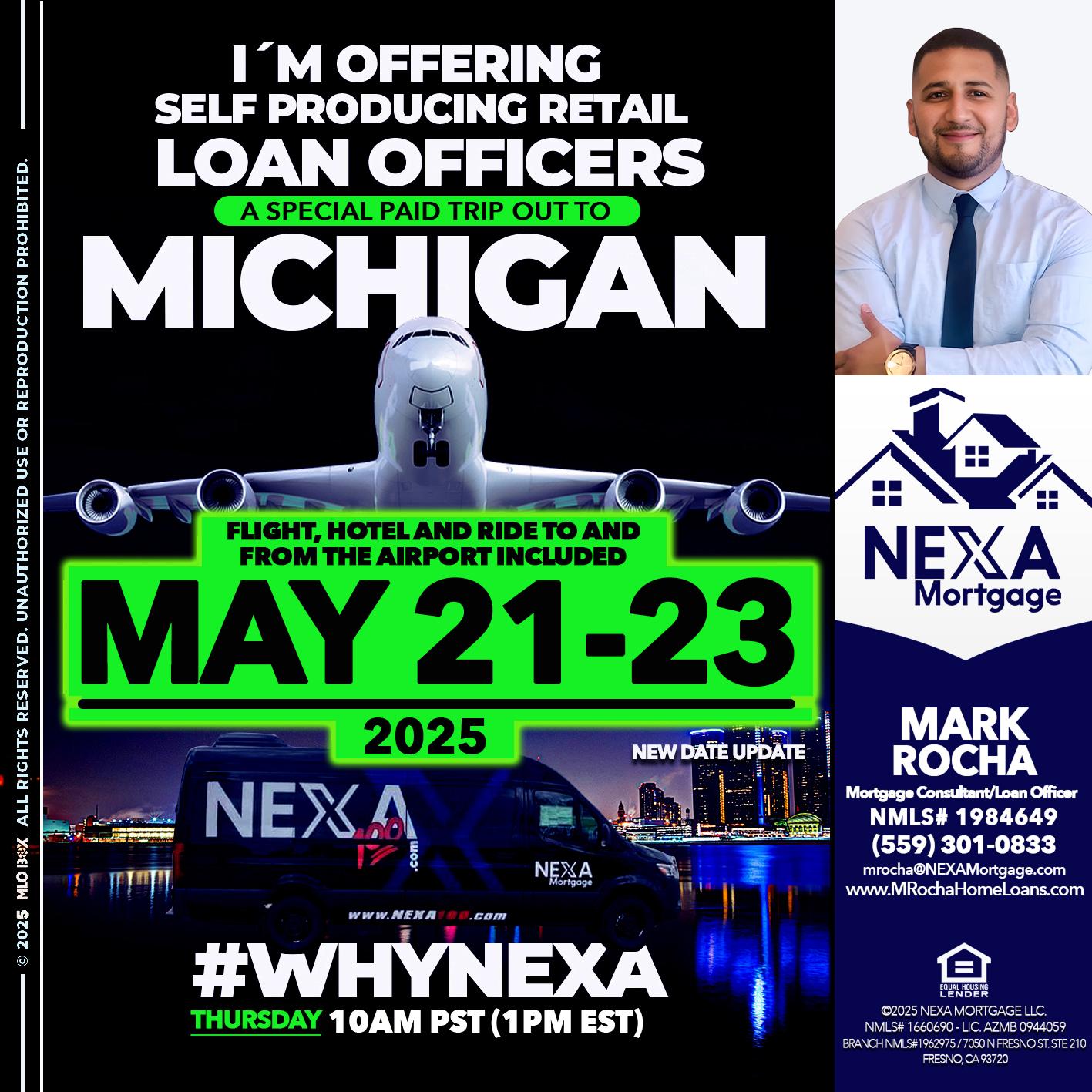 MICHIGAN TRIP - Mark Anthony Rocha -Loan Officer
