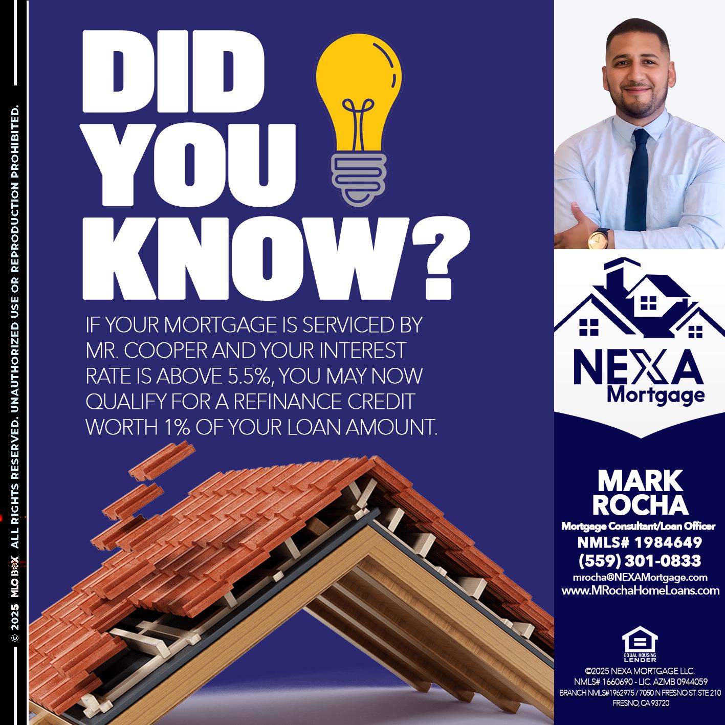 DID YOU KNOW? - Mark Anthony Rocha -Loan Officer