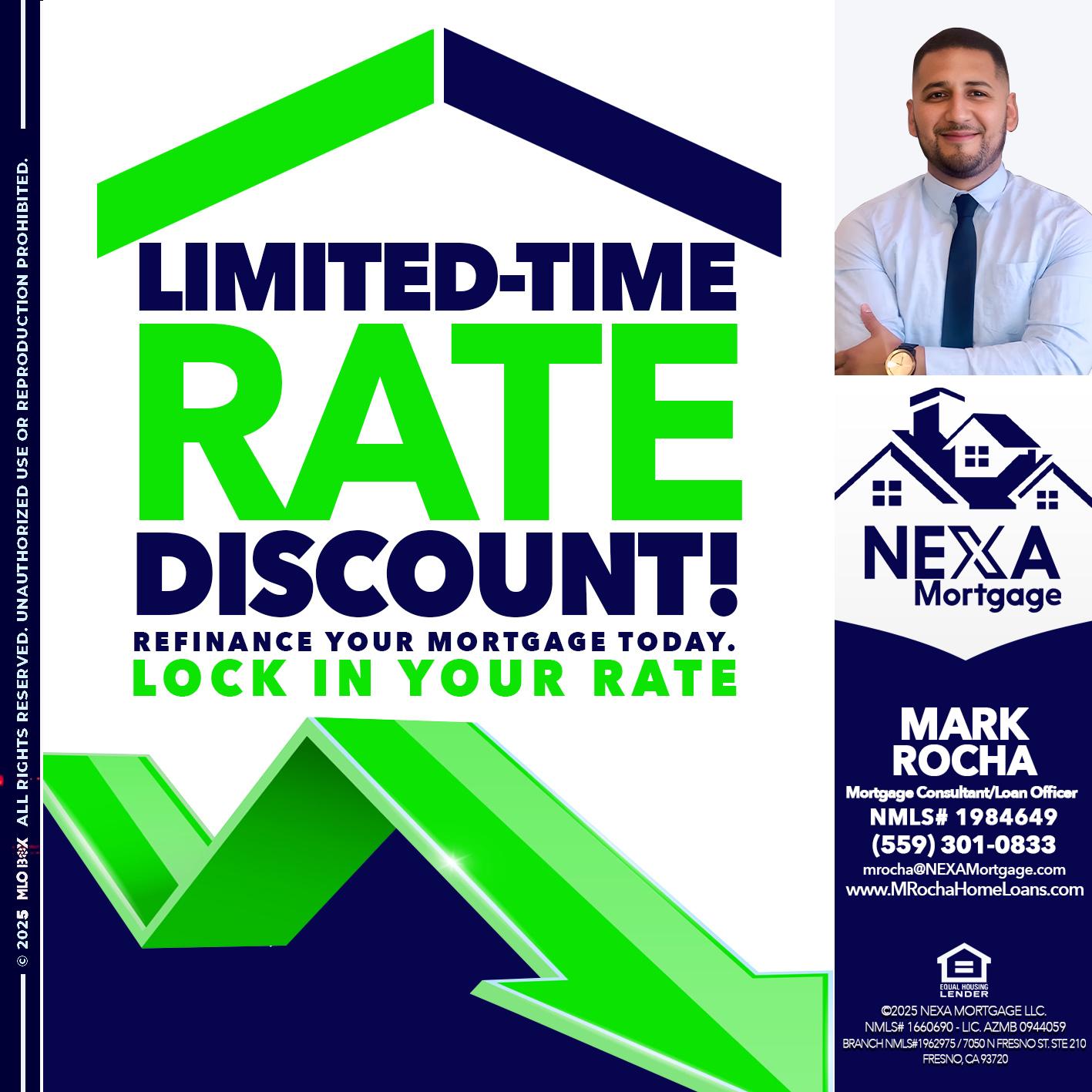 LIMITED TIME - Mark Anthony Rocha -Loan Officer