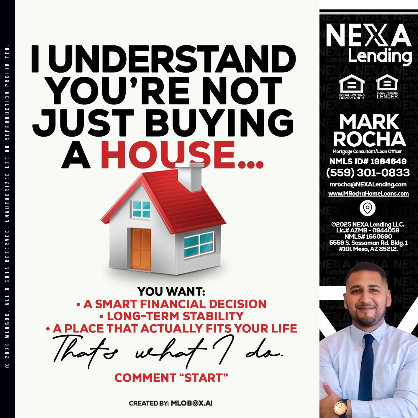 I UNDERSTAND - Mark Anthony Rocha -Loan Officer