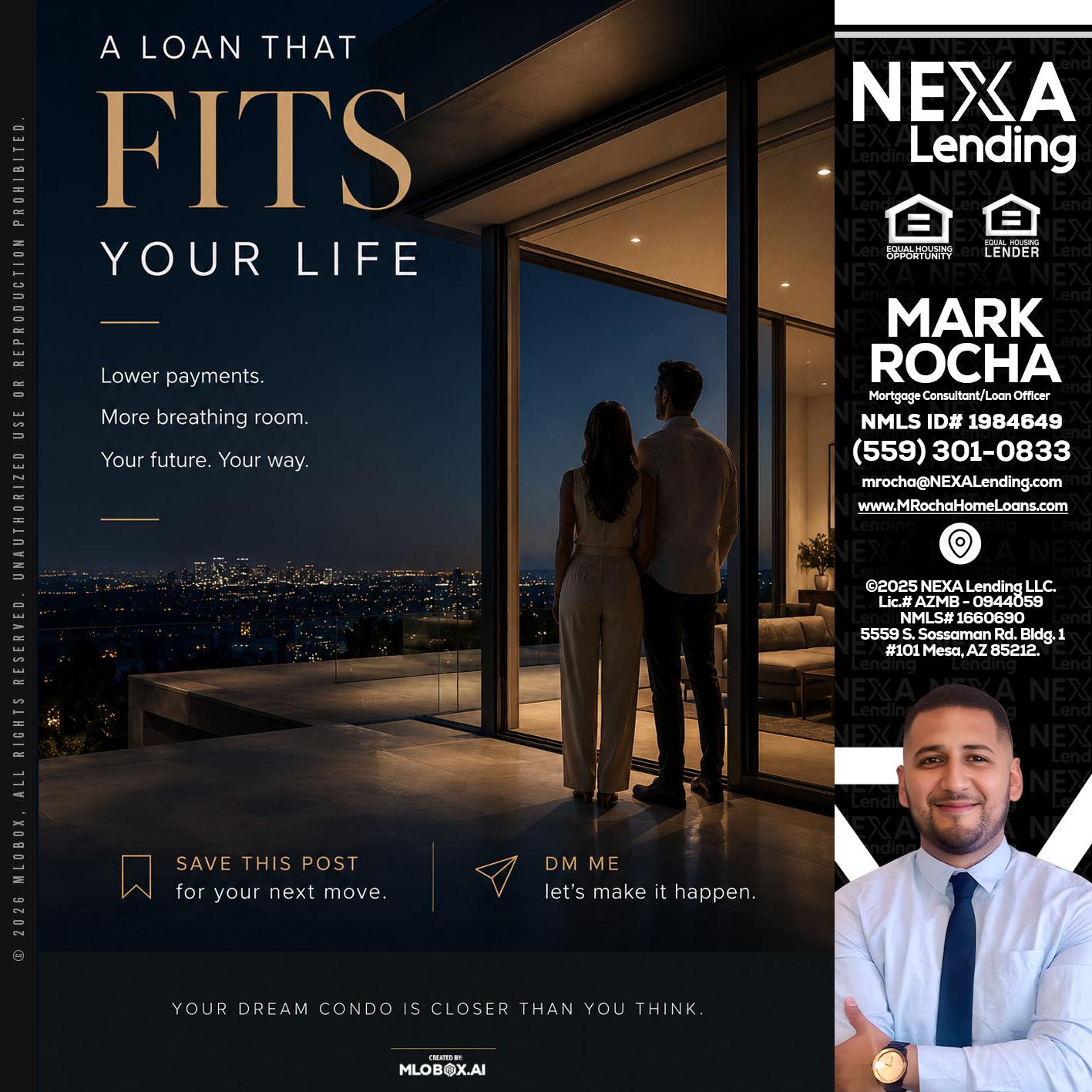 LOANS THAT FIT - Mark Anthony Rocha -Loan Officer