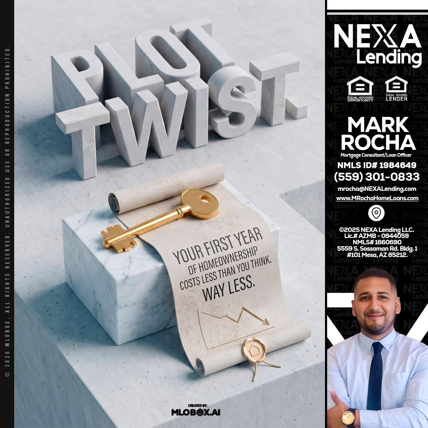 PLOT TWIST - Mark Anthony Rocha -Loan Officer