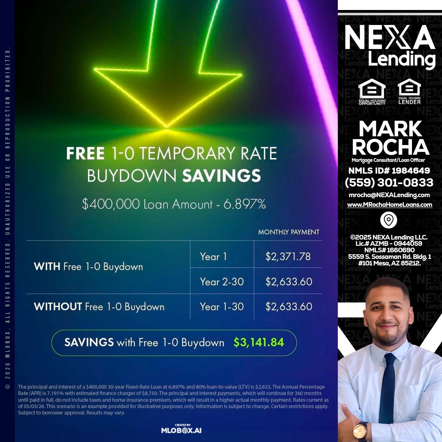 BUYDOWN - Mark Anthony Rocha -Loan Officer