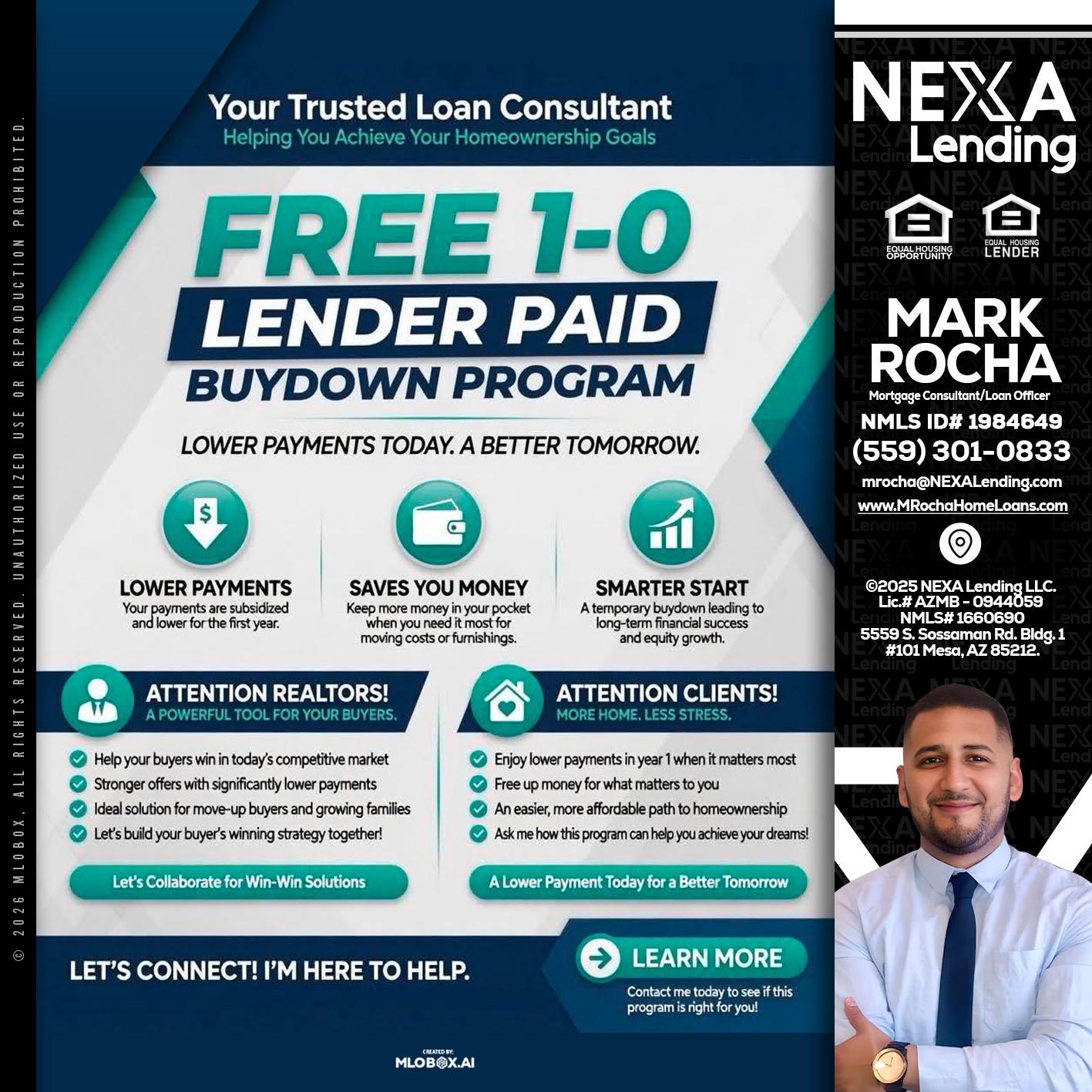FREE 1-0 - Mark Anthony Rocha -Loan Officer