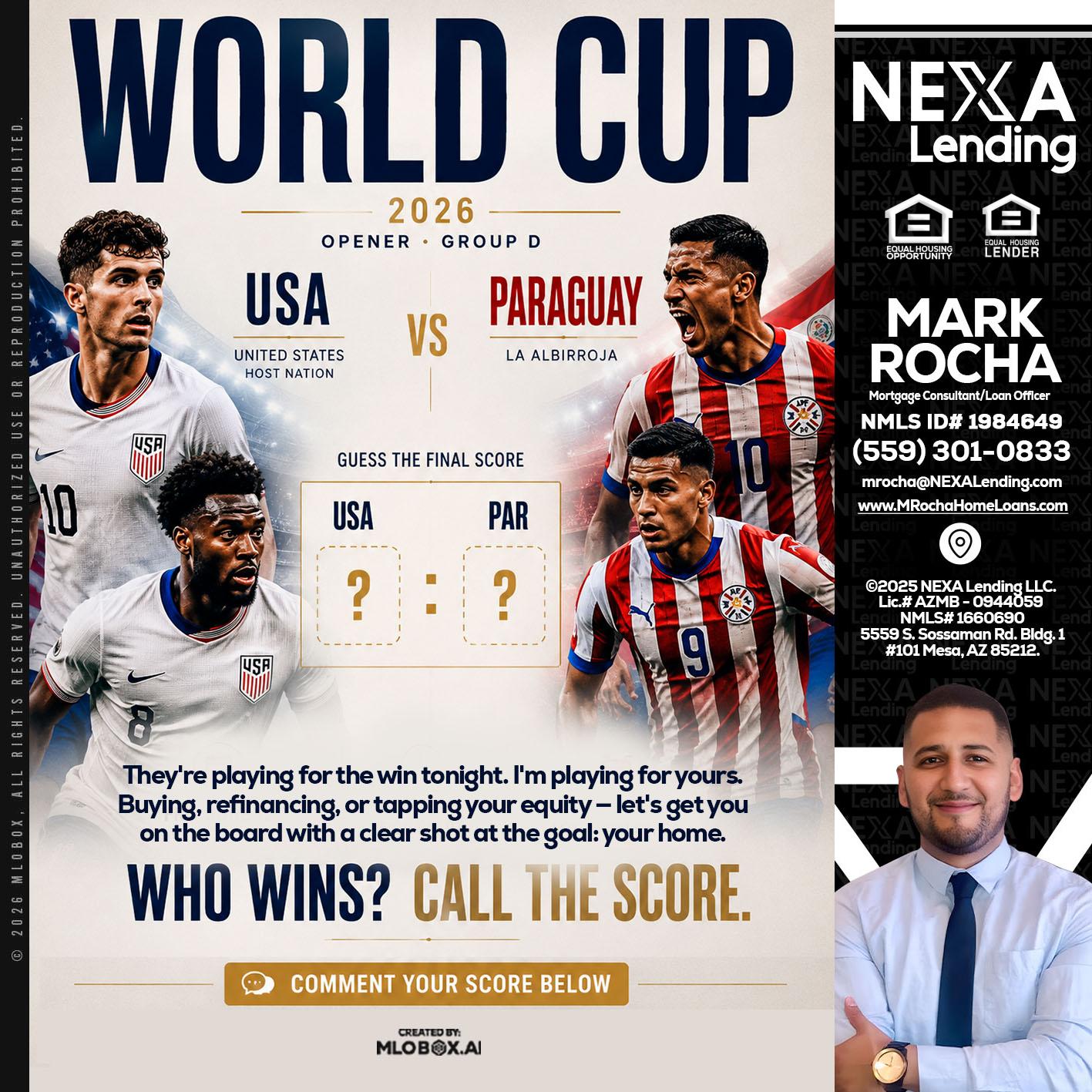 WORLD CUP 2026 - Mark Anthony Rocha -Loan Officer