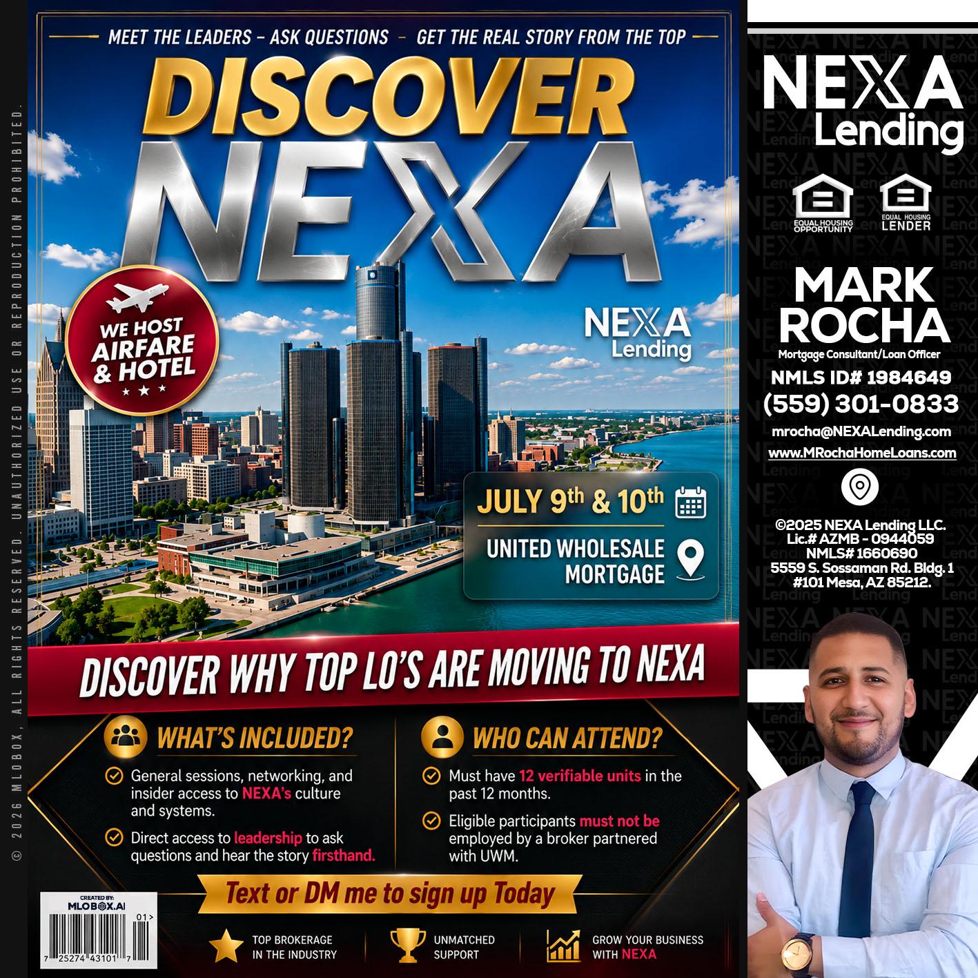 DISCOVER NEXA - Mark Anthony Rocha -Loan Officer